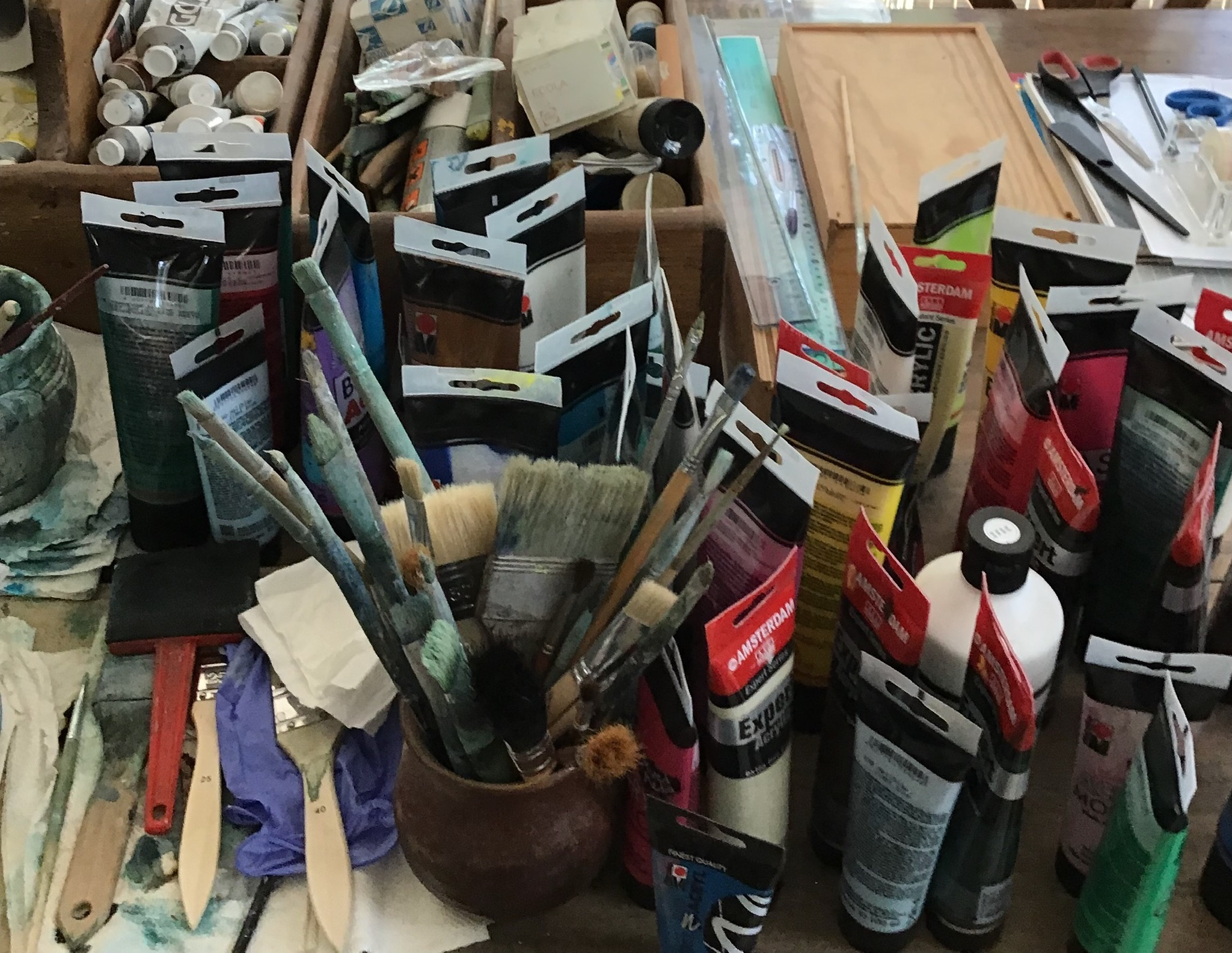 Detail from Uta's studio